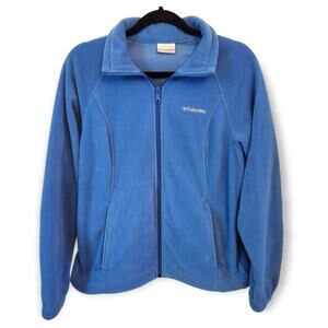 Columbia Women's Zip Up Blue Fleece Jacket Size Medium